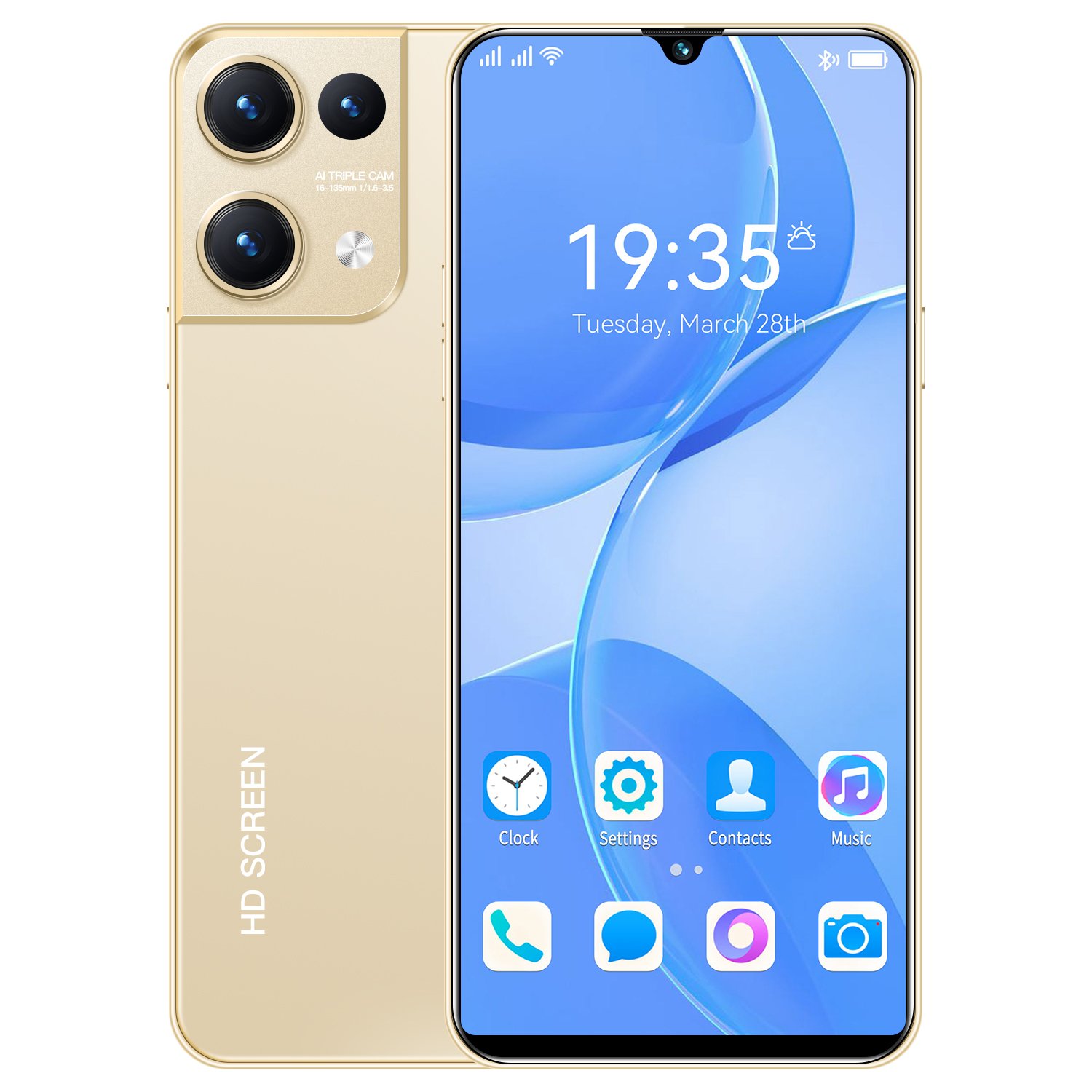 HSDF-Reno9 Pro 16GB+1TB 7.3inch phones mobile 5G Long endurance High pixel Phones Mobile Android 13 Smartphone